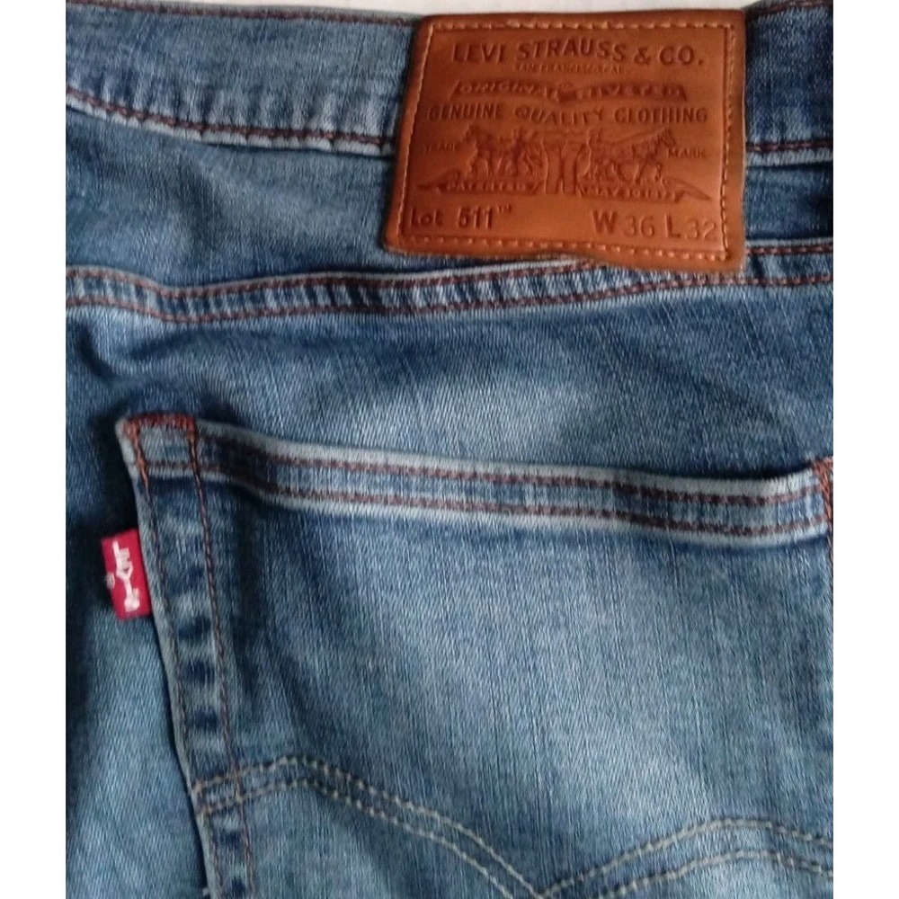 Levi Strauss Original Riveted Denim Jeans Blue Men Size 36x32 With‎ Capital E